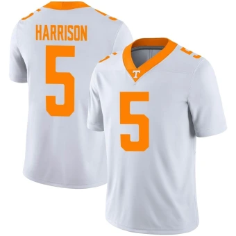 Men's Tennessee Volunteers Christian Harrison Football Jersey - Game White