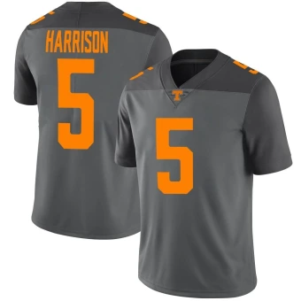 Men's Tennessee Volunteers Christian Harrison Football Jersey - Limited Gray