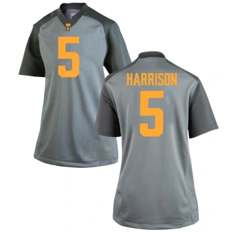 Women's Tennessee Volunteers Christian Harrison Jersey - Game Gray