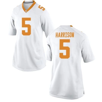 Women's Tennessee Volunteers Christian Harrison Jersey - Game White